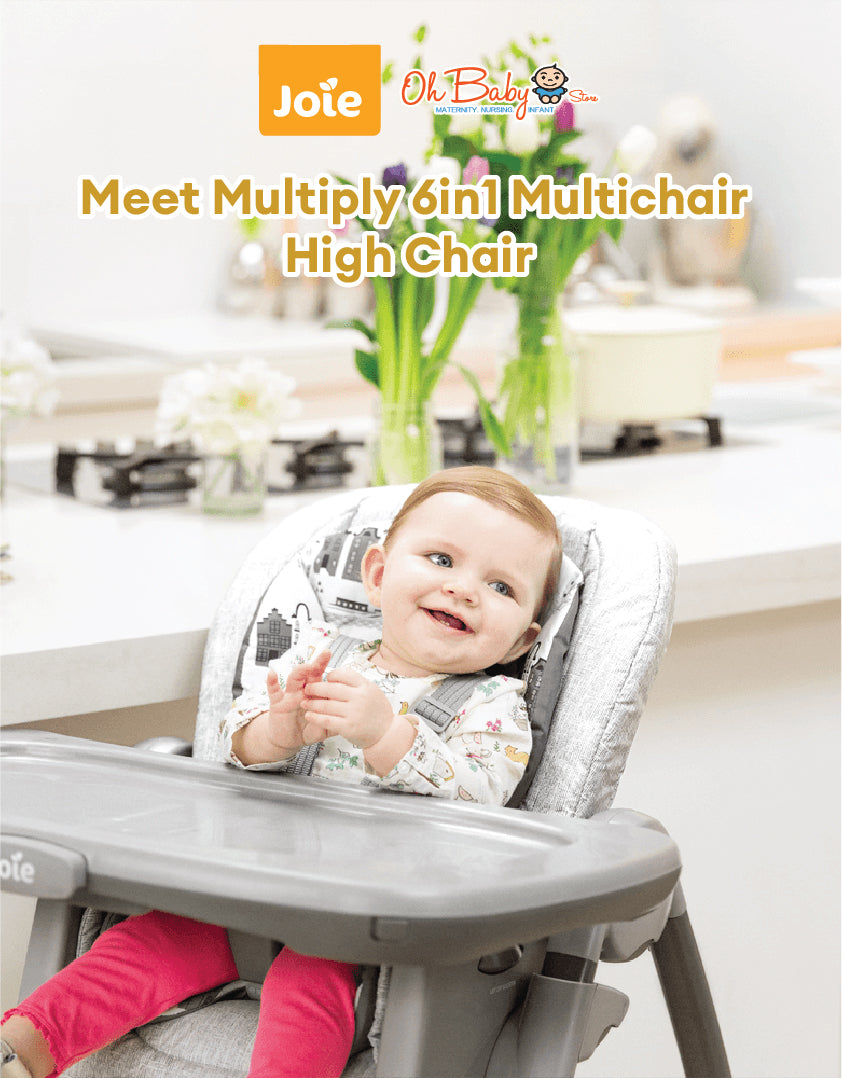 Joie multiply™ 6in1 Multi-Mode Highchair | 6-in-1 Convertible | 6 Bulan hingga 6 Tahun | 2-Year Warranty