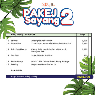 Pakej Sayang 2 - Set Premium Newborn