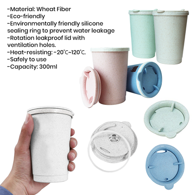 Natural Eco-Wheat Tumbler - 300ml