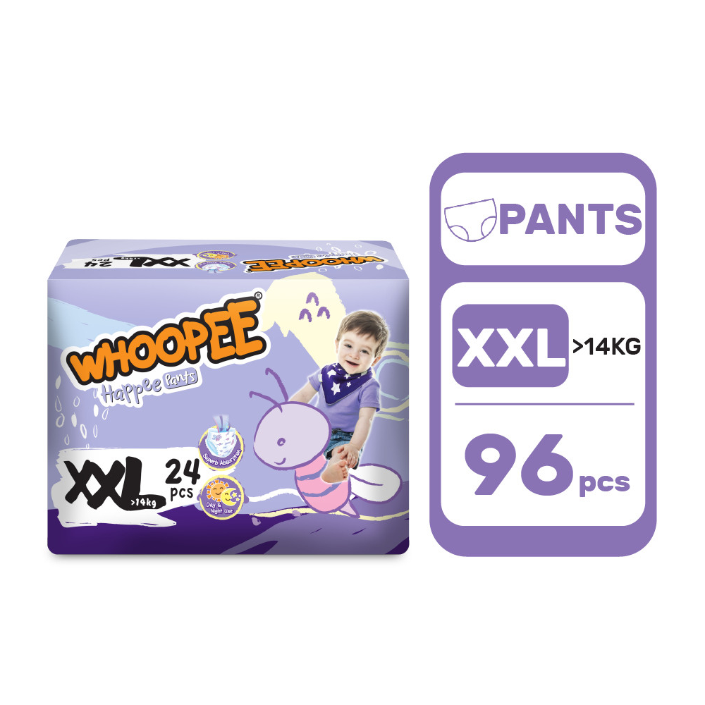 Whoopee Jumbo Pants Diapers Baby (1 Carton)