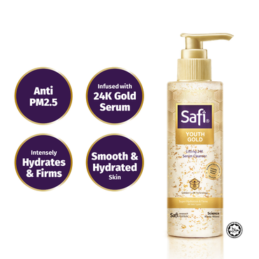 Safi Youth Gold Lifting 24K Serum Cleanser 150ml