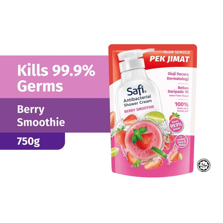 Safi Antibacterial Shower Gel Refill Pack 750g