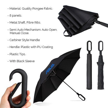 23" Fiberglass 2 Fold Umbrella