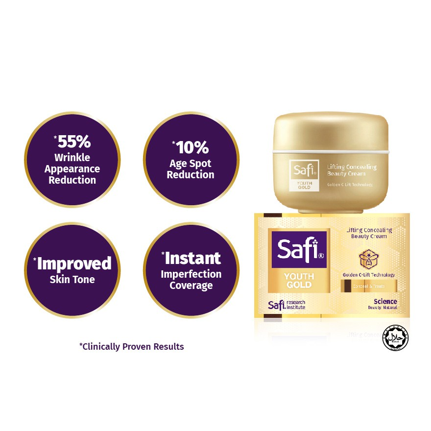 Safi Youth Gold Lifting Concealing Regenerate Beauty Cream 16g