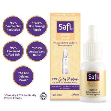 Safi Youth Gold Lifting Golden C Serum Ampoule 15ml