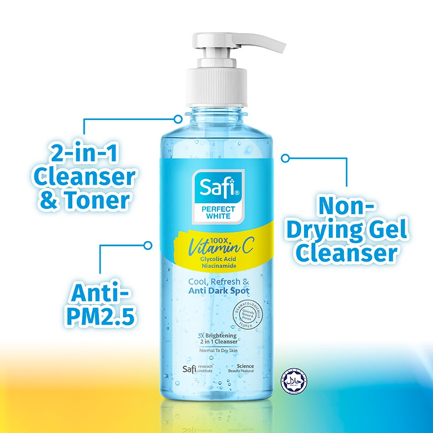 Safi Perfect White 3X Brightening 2 in 1 Cleanser 160ml