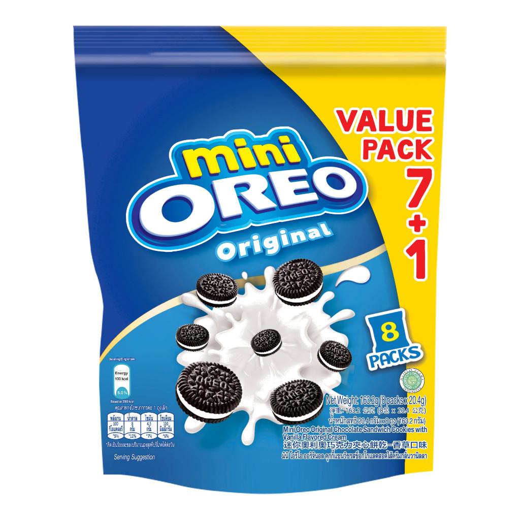 Biskut Mini Oreo Multipack 8x20.4G