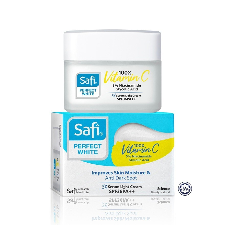 Safi Perfect White 3X Serum Light Cream Moisturizer SPF36 PA++ 45g