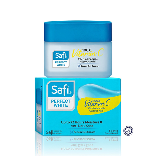 Safi Perfect White 3X Serum Gel Cream Moisturiser Brightens 45g