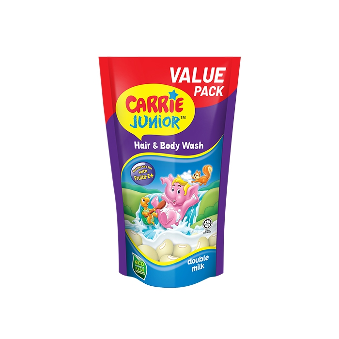 Pek Isi Semula Carrie Junior Hair & Body Wash 500g