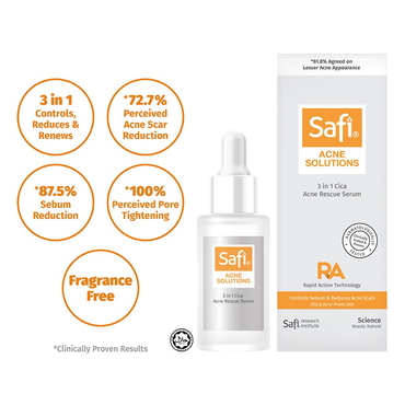 Safi Acne Solutions 3 IN 1 Cica Acne Rescue Serum 30ml
