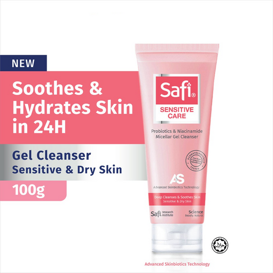 Safi Sensitive Care Probiotics & Niacinamide Micellar Gel Cleanser 100g