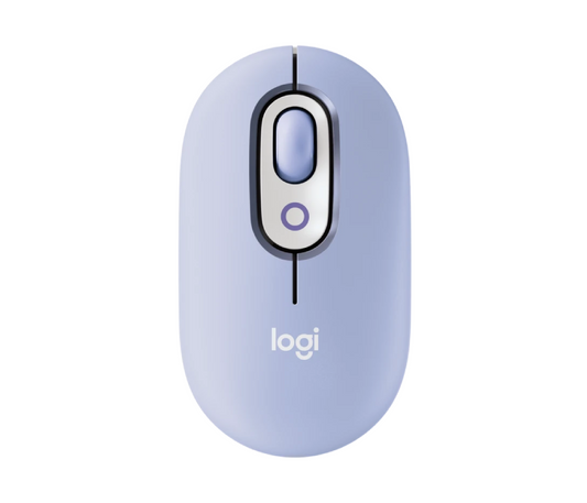 Logitech POP Bluetooth Mouse with Emoji - Lilac