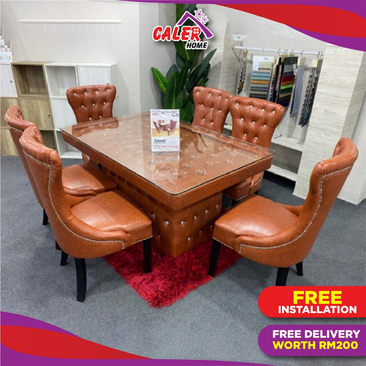 Juneau Chesterfield Dining Set