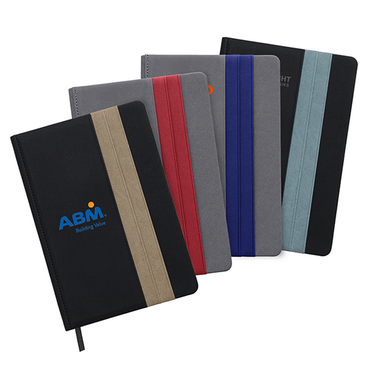 DOUBLE PU Hard Case A5 Notebook with Compartment