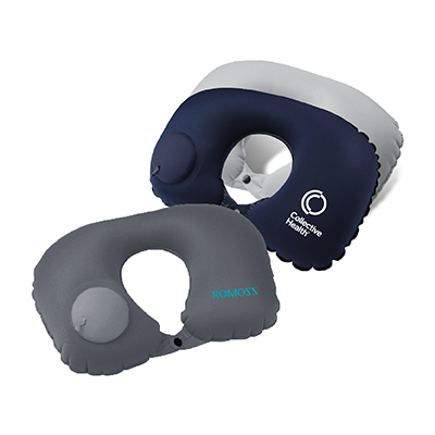 PUMP UP Polyester Inflatable Travel Pillow