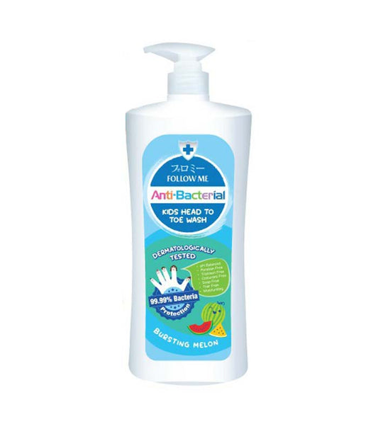Follow Me Anti Bacterial Kids Head To Toe Wash 800ML