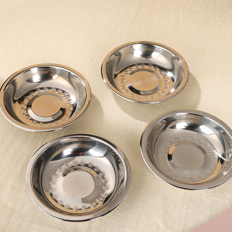 Pinggan Keluli Tahan Karat Saiz Kecil (9cm)