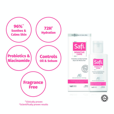 Safi Sensitive Care Probiotics & Niacinamide Aqua Gel Moisturizer 100ml