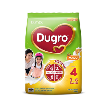 Dumex Dugro Step 4 Honey Growing Up Formula 3-6 Years