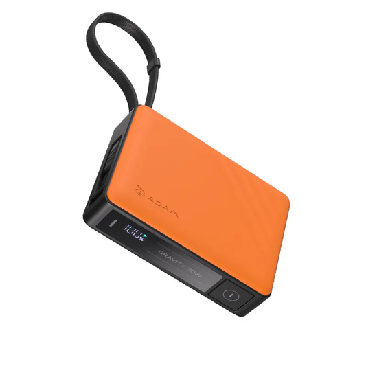 ADAM elements GRAVITY 30W Fast Charging Power Bank with Built-In Cable