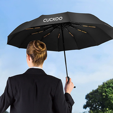 XIXILIA 23" Auto-Open 12 Panel Double Ribs Umbrella