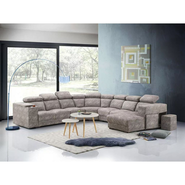 Messi 7 Seater Corner Sofa With Cup Holder