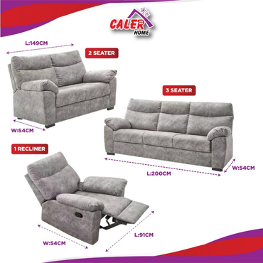 Orson Fabric Sofa Set