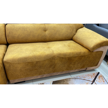 Paxton Modern L Shape Marble Velvet Sofa