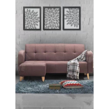 Matrix 3 Seater+Stool Fabric Sofa