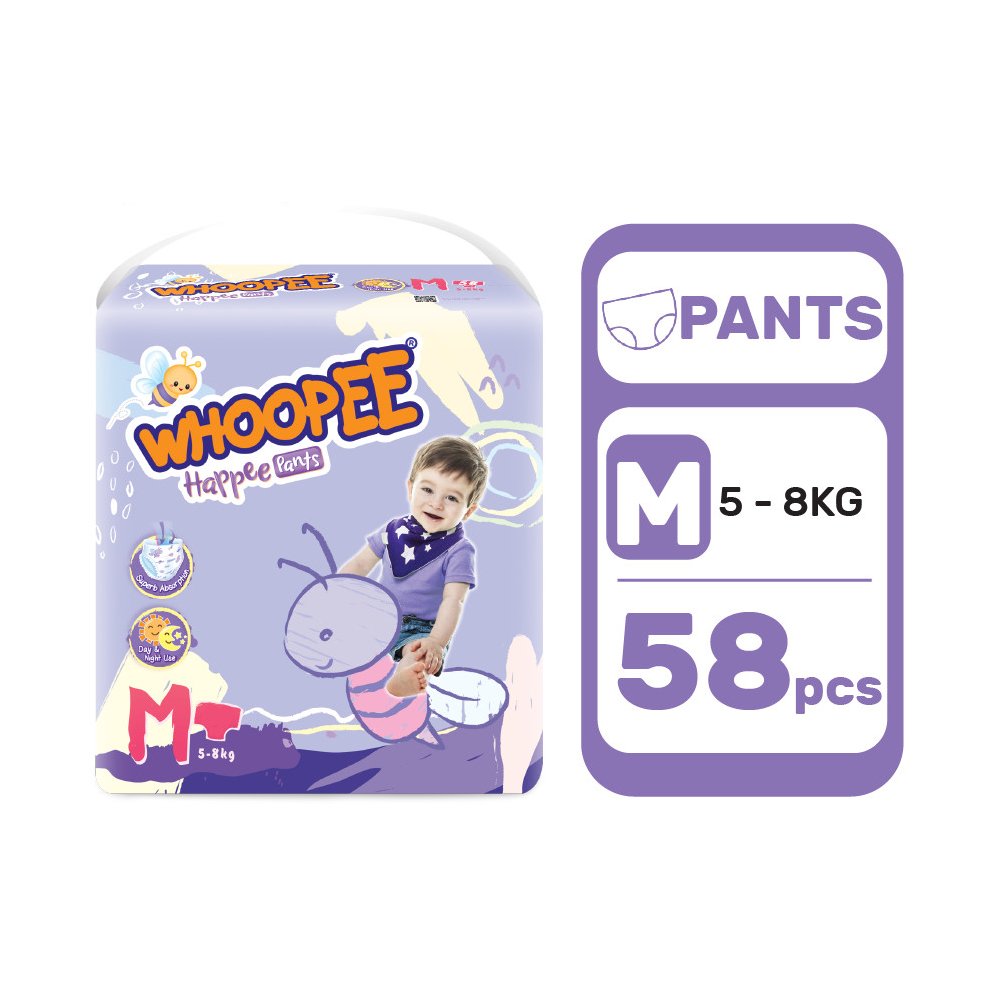 Whoopee Mega Pants Diapers Baby (1 Carton)