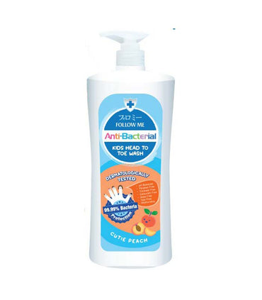 Follow Me Anti Bacterial Kids Head To Toe Wash 800ML