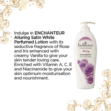 Losyen Badan Minyak Wangi Enchanteur Satin White