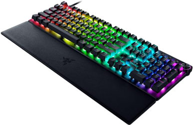 Razer Huntsman V3 Pro With Magnetic Firm Leatherette Wrist Rest