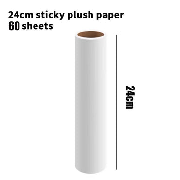 Refillable Paper roller Sticky hair Roll 10/16/19/24CM-60 times Collect dust and dust roller cleaning roller dust roller hair roller roller dust brush