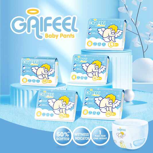GAIFEEL MINI Baby Diaper Tape Newborn Baby Diapers Baby Pants Disposable for Baby M L XL XXL XXXL