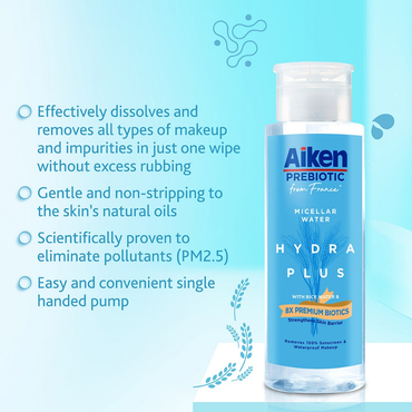 Aiken Prebiotic Hydra Plus Micellar Water 300ml