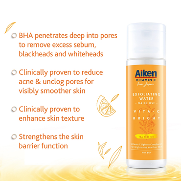 Aiken Vita-C Bright Exfoliating Water 100ml