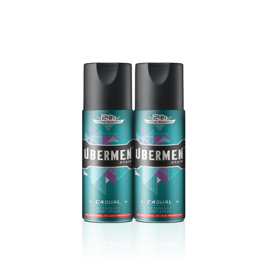 Ubermen Style Deodorant Body Spray Twin Pack 125ML