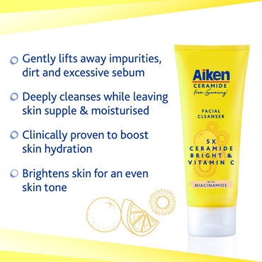 Aiken 5x Ceramide Bright Facial Cleanser 100g