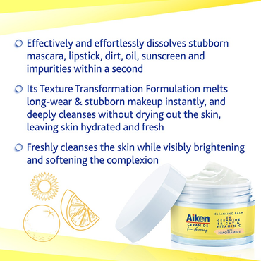 Aiken 5x Ceramide Bright Cleansing Balm 40g