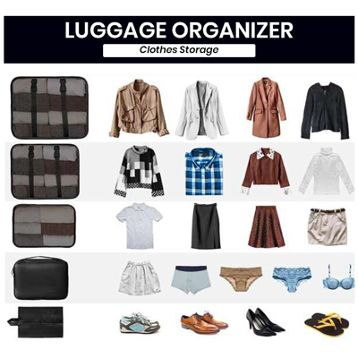 5-In-1 Polyester Travel Organizer Set