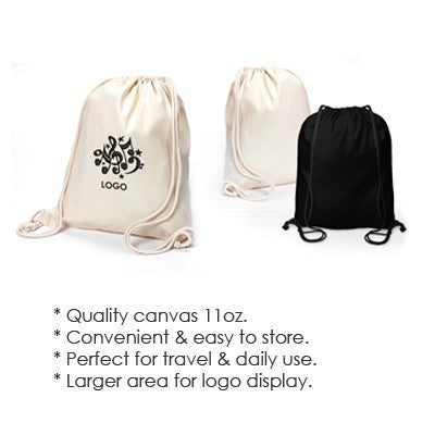 Pure Cotton Canvas Drawstring Bag - 11oz (430x330)