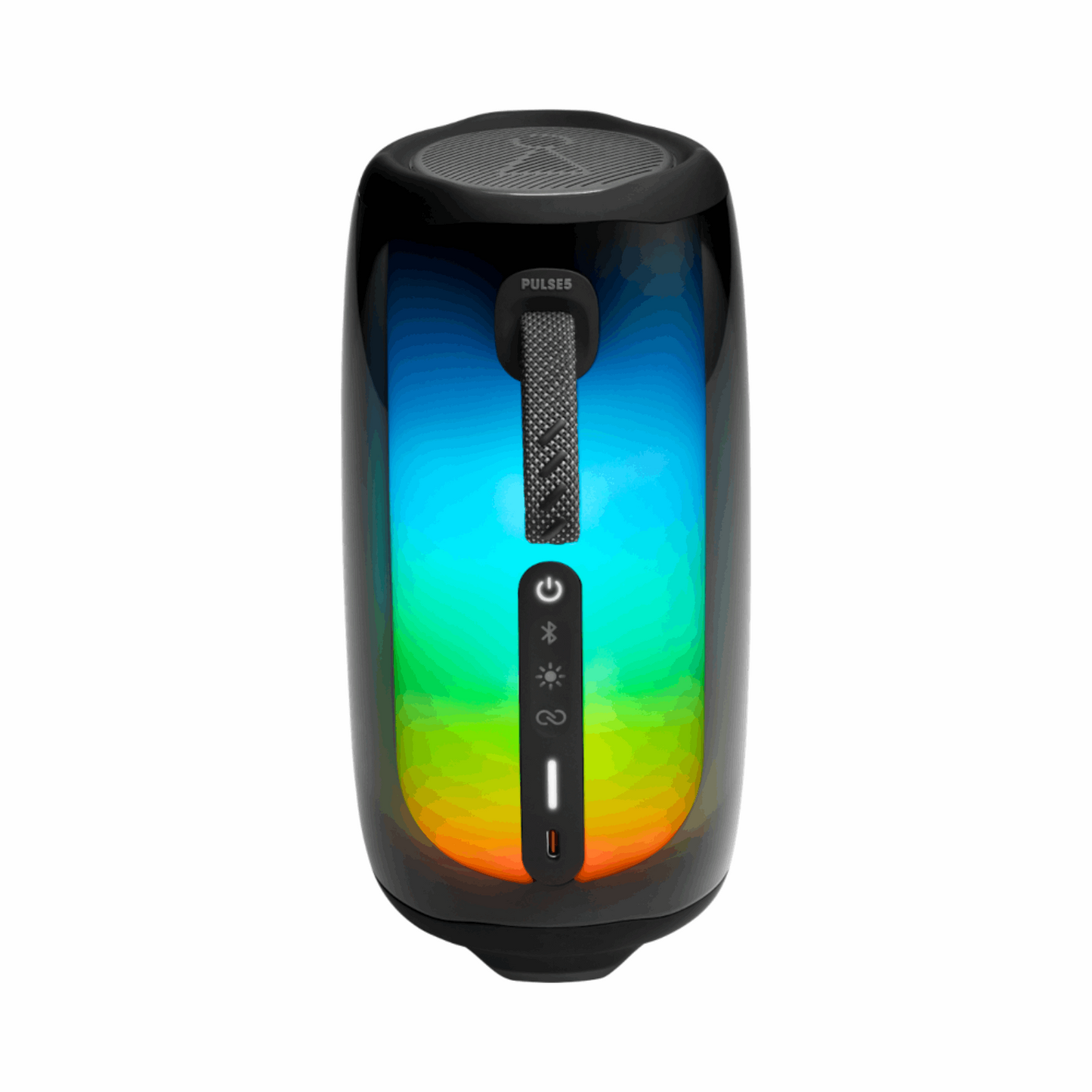 Pembesar Suara Bluetooth Mudah Alih JBL Pulse 5 dengan Pertunjukan Cahaya - Hitam 050036389693