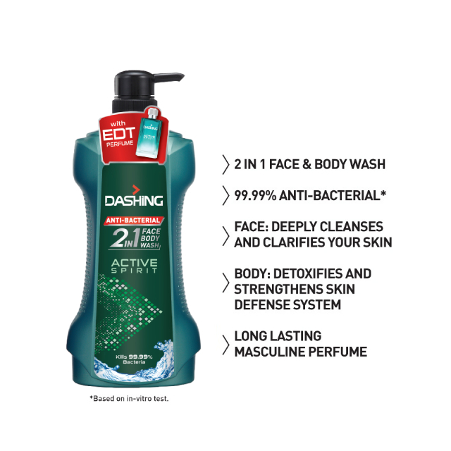Pencuci Muka & Badan 2in1 Dashing 700g