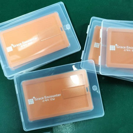 Transparent PP Box for Flip Card USB