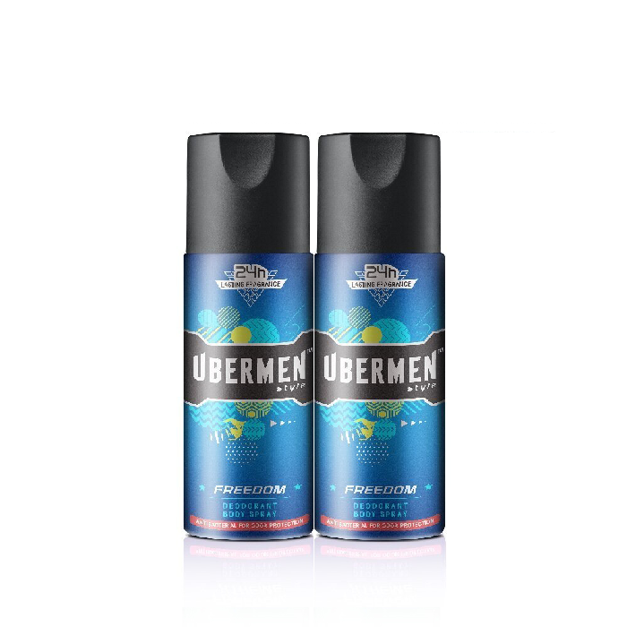 Pek Berkembar Semburan Badan Deodoran Gaya Ubermen 125ML