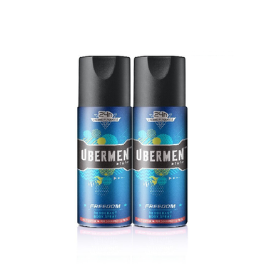 Ubermen Style Deodorant Body Spray Twin Pack 125ML