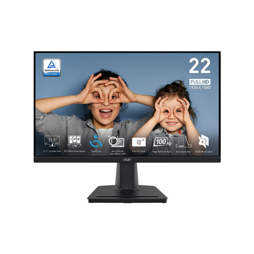 MSI PRO MP225 22" FHD IPS 100Hz 4MS Professional Monitor (9S6-3PC6CM-007)