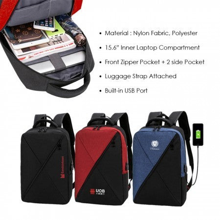 15.6" CROSS Laptop Backpack with USB Port